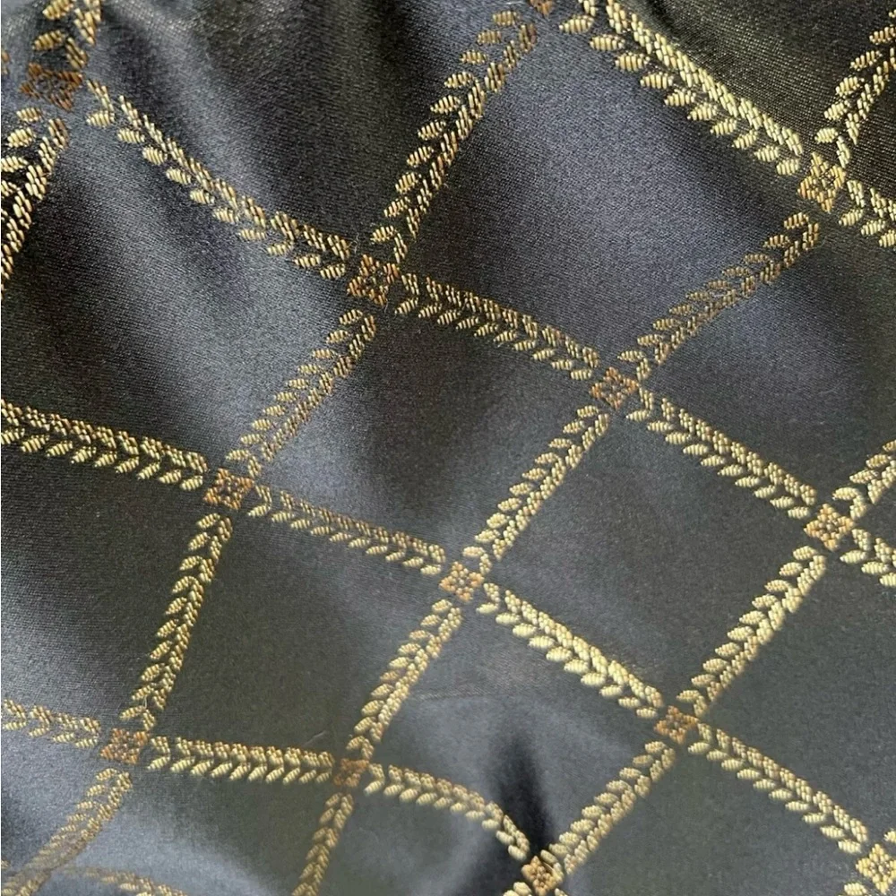 Croscill LUXURY BLACK & GOLD PAISLEY (4PC) Pillow Sham & Euro Sham Set
